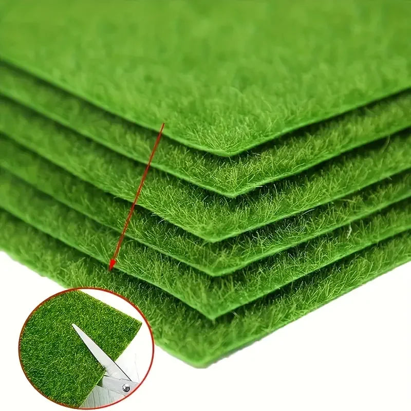 3 pieces of fairy garden grass, toy house decoration micro artificial craft grass, DIY decoration, mini model design accessories