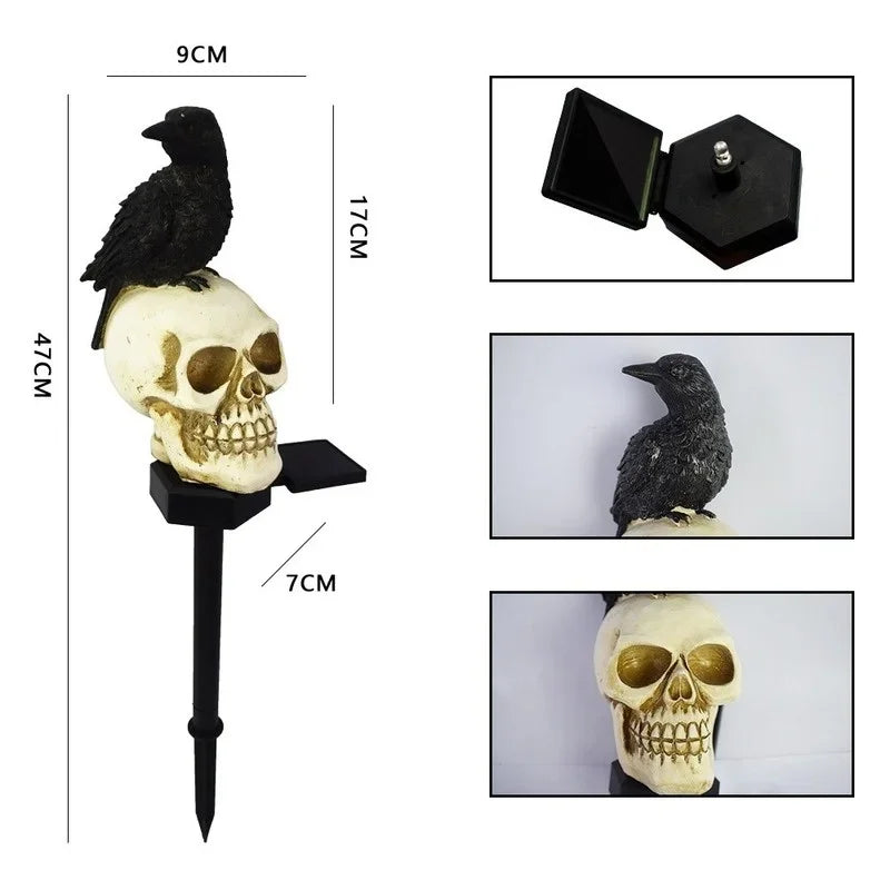 Outdoor Skeleton Ghost Light | Horror Grimace Decor for Garden