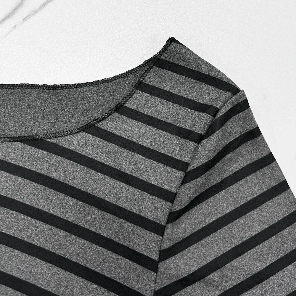 Slim Striped Long Sleeve Top | Women’s Y2K Street Style