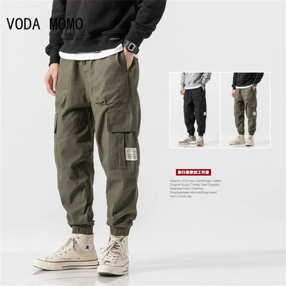 Men’s Skinny Cargo Pants | Japanese Harajuku Hip Hop Joggers