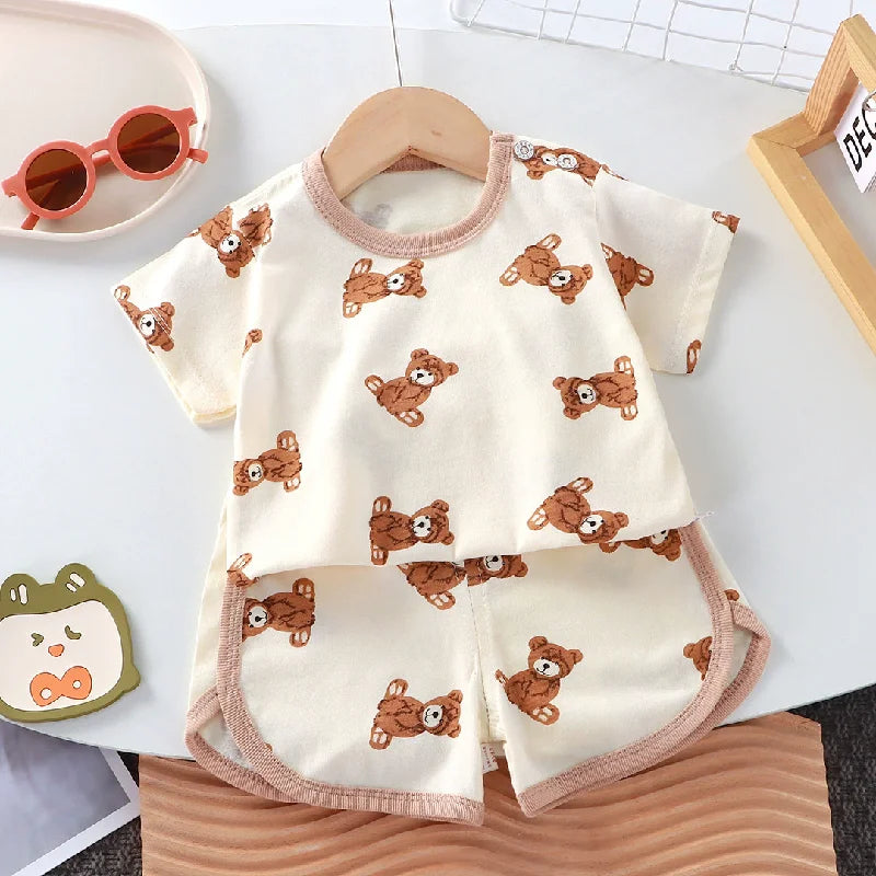 Kids Cartoon Summer Clothing Sets | Boys & Girls