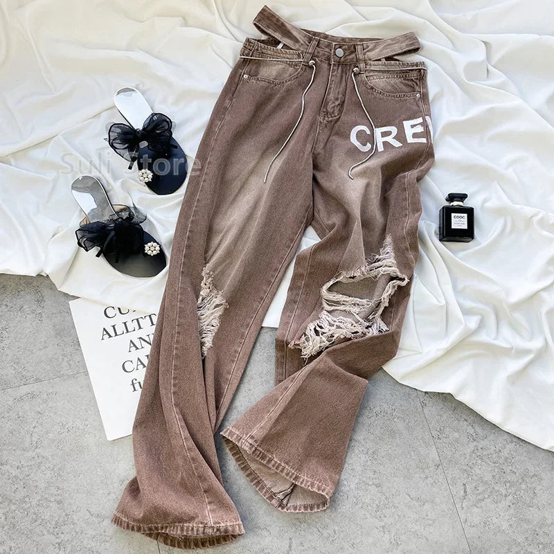 Vintage High Waist Baggy Jeans | Women’s Y2K Denim