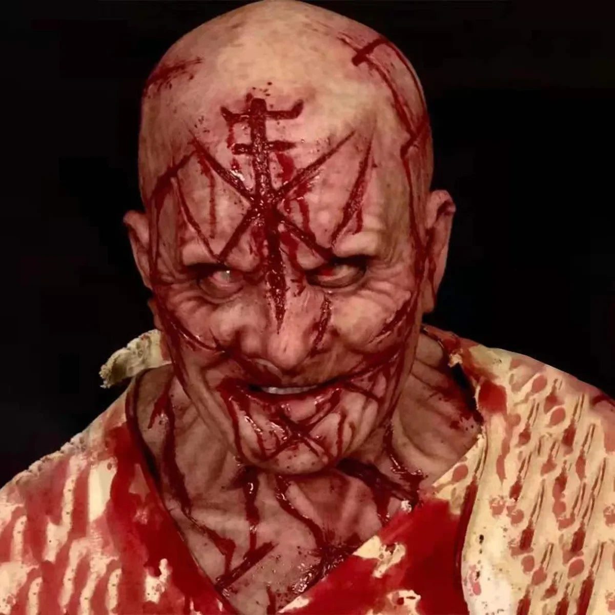 Scary Bloody Murderer Mask | Latex Horror Headgear