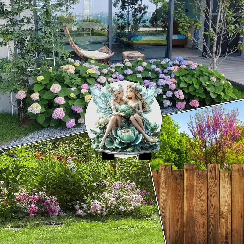 Cute Garden Fairies Plant Pot Decorations Fairy Garden Fairies Garden Gnome Figurines Fairy Garden Accessories Fence Ornament