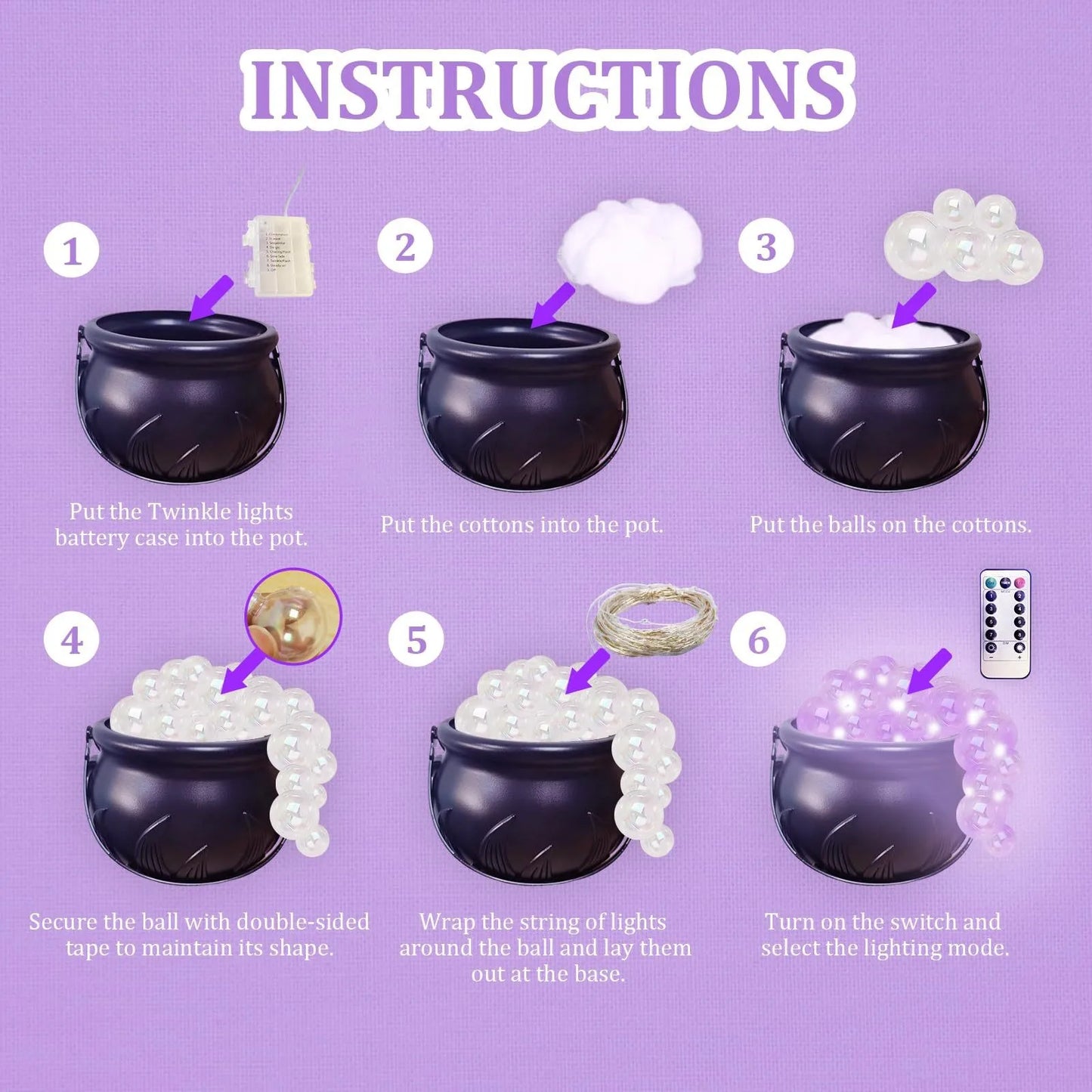 Big Cauldron Pots Decorations – Kettle & Vintage Party Decor