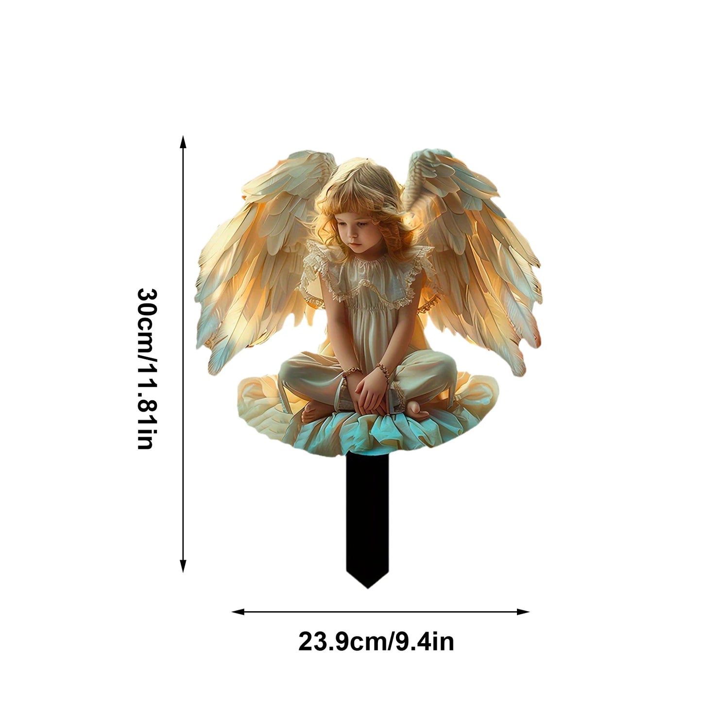 Fairy Garden Stakes Garden 2D Acrylic fairy Stakes Flower fairy outdoor ground plug Garden fairy ground plug for Yards Patio