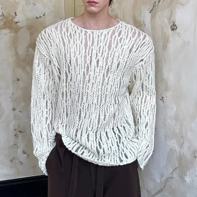 Men’s Autumn Knitted Sweater | Loose & Versatile