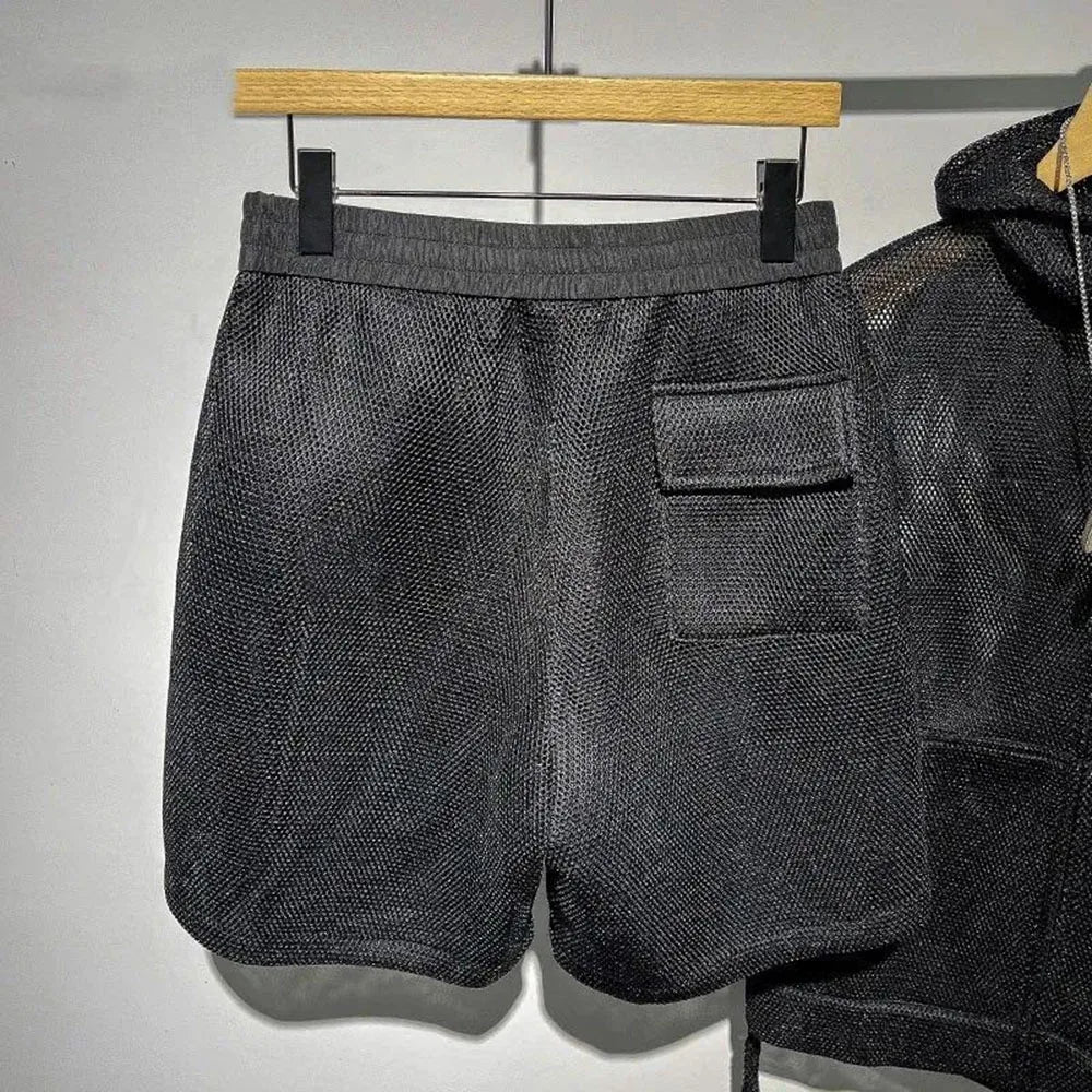Men’s Summer Two-Piece Set | Mesh Vest & Shorts