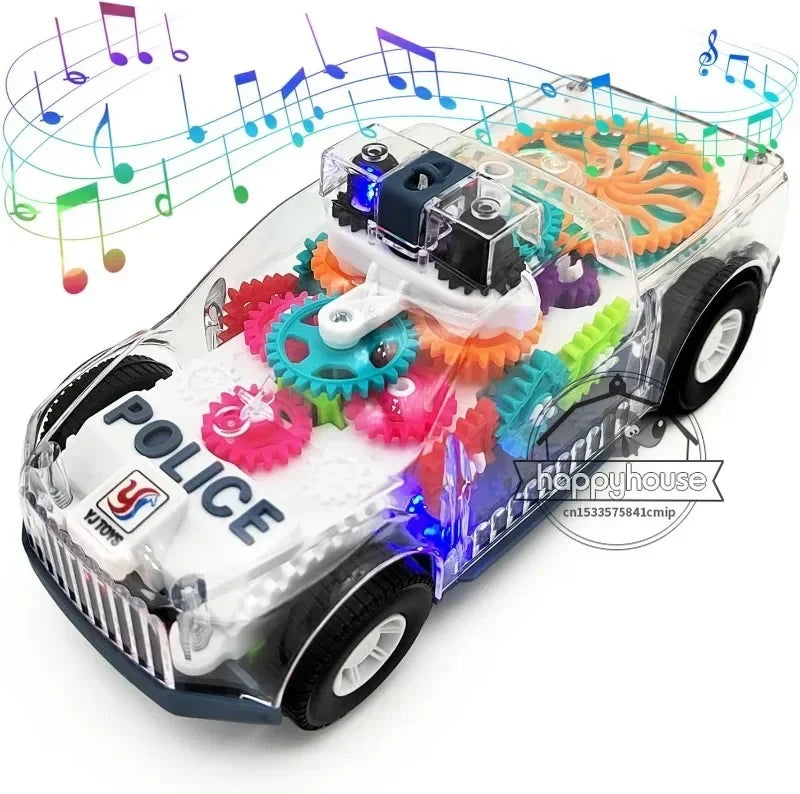 Toddler Police Car Electric Toy | Music & Lights Vehicle for Kids