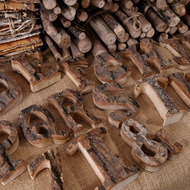 Wooden Letters & Numbers | Vintage DIY Home & Party Decor