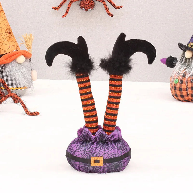 Witch Elf Leg Decoration | Ghost Festival Party Window Display