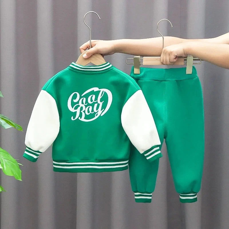 Kids Baseball Clothing Suit | Boys & Girls 3-Pcs Sports Tracksuit