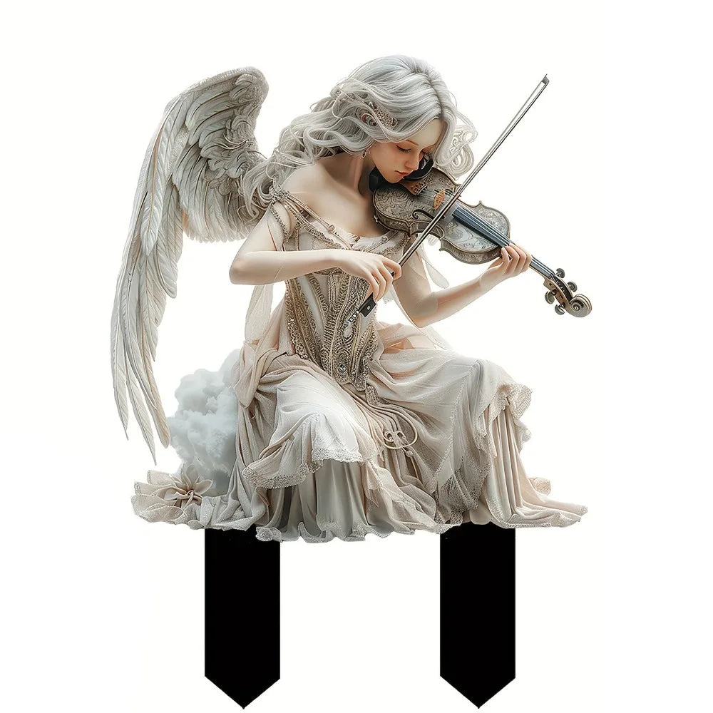 Micro Landscapes Acrylic Fairy Mini Figurine Cute Artificial Garden Floor Plugs Waterproof Creative Garden Stake Flower Pot