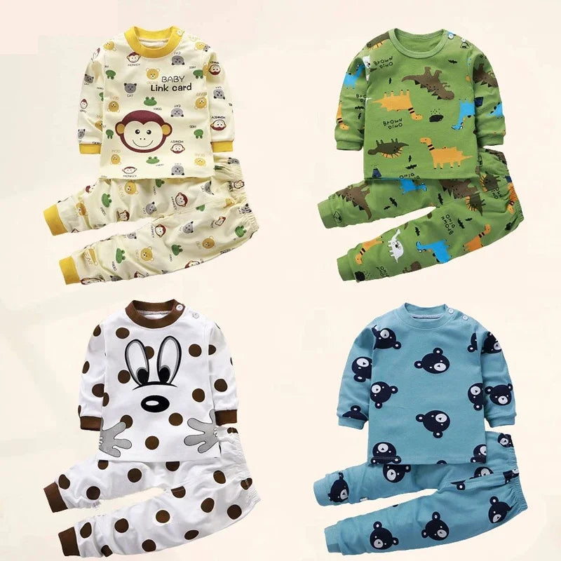 Kids Autumn Winter Clothing Sets | Cotton Pants, Sleepwear & Underwear