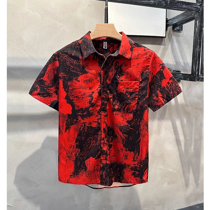 Men’s Vintage Print Shirt | Summer Y2K Streetwear