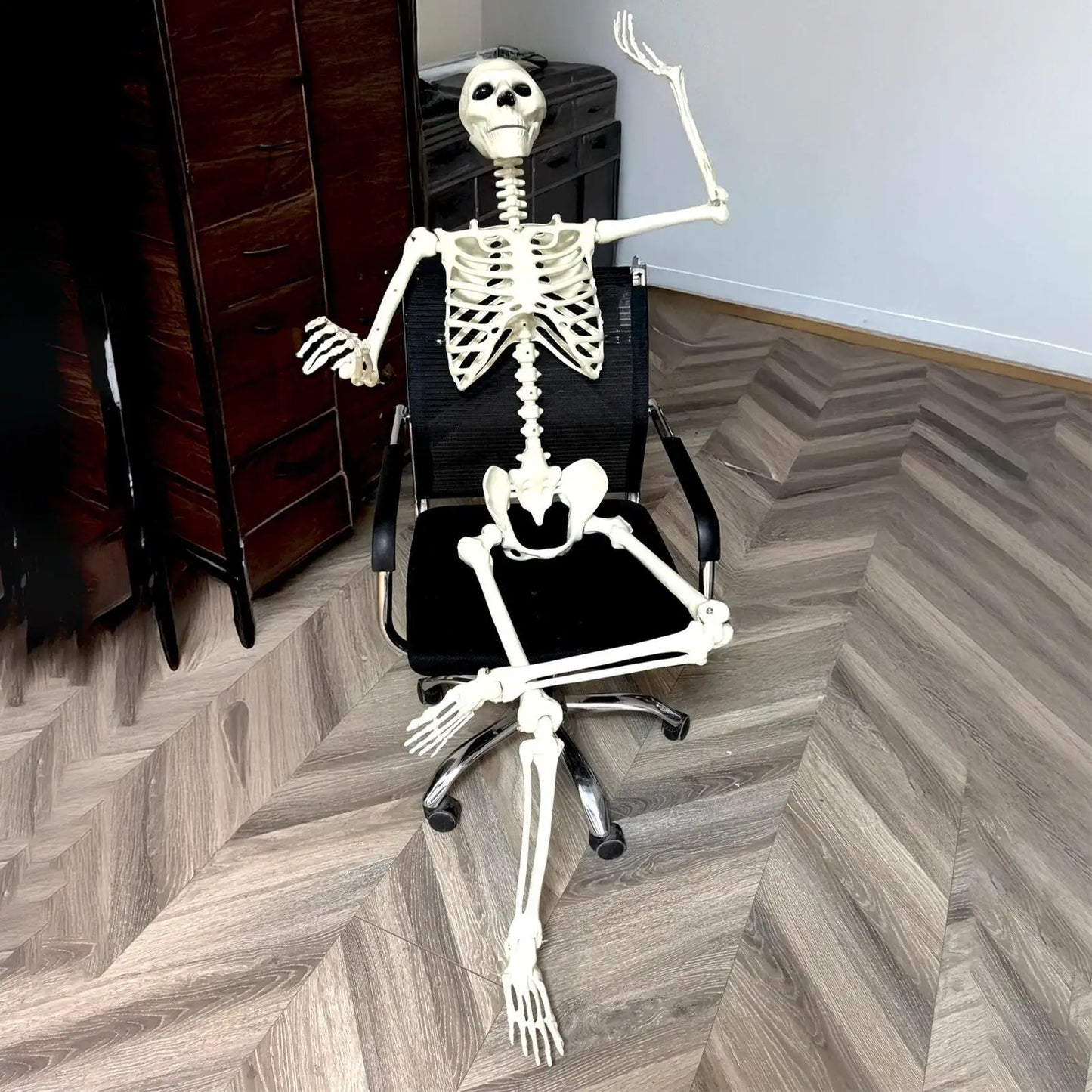 Realistic Posable Skeleton | Movable Joints & Weather-Resistant Outdoor