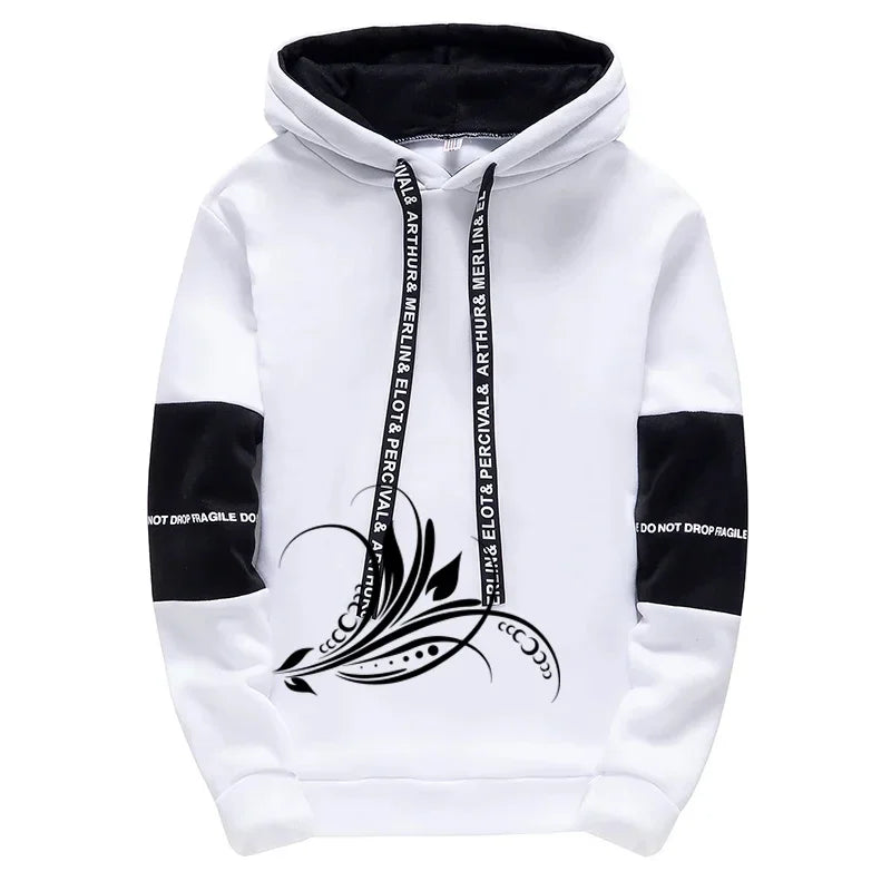 Men's Hoodies & Sweatpants Set | Casual Printed Sweatshirt Tracksuit