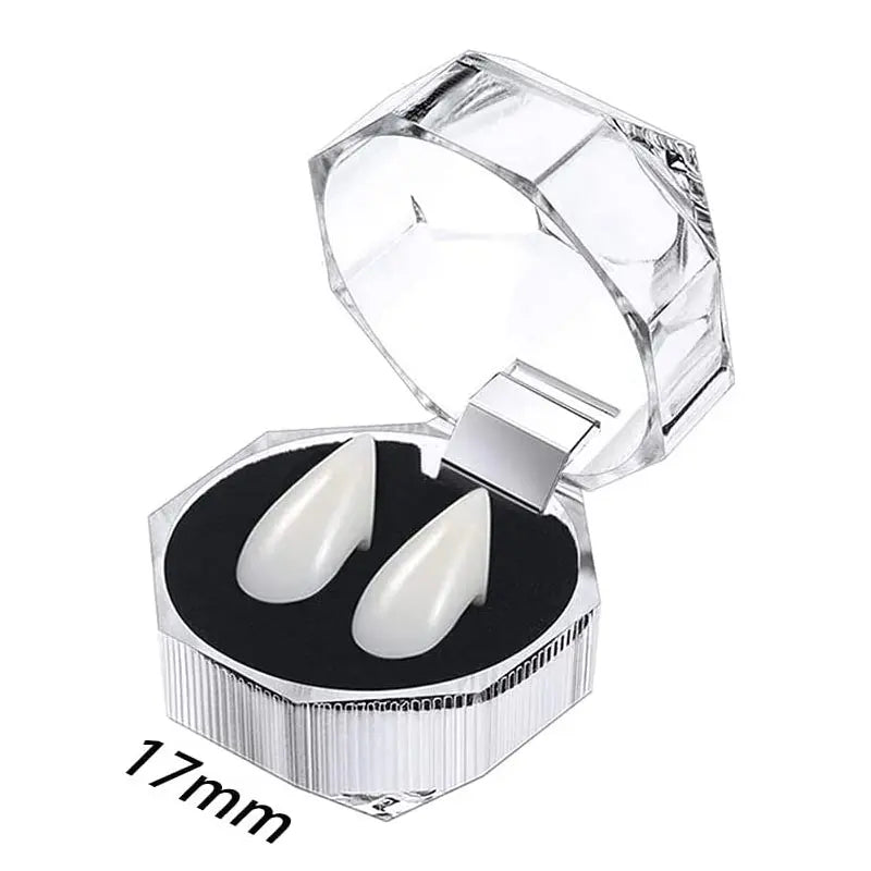 Vampire Teeth Fangs Cosplay Denture With Adhesive for Halloween Costume Prop False Teeth Horror Halloween Party Decoration Favor
