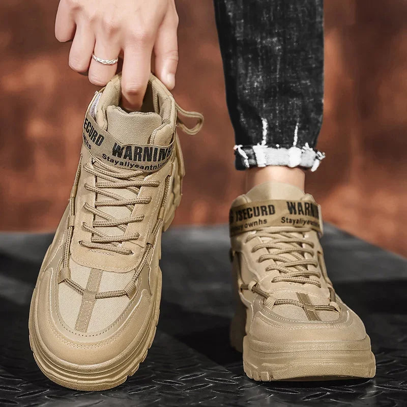 2025 Men’s Autumn Winter Boots | British Style Anti-Skid Flat Shoes