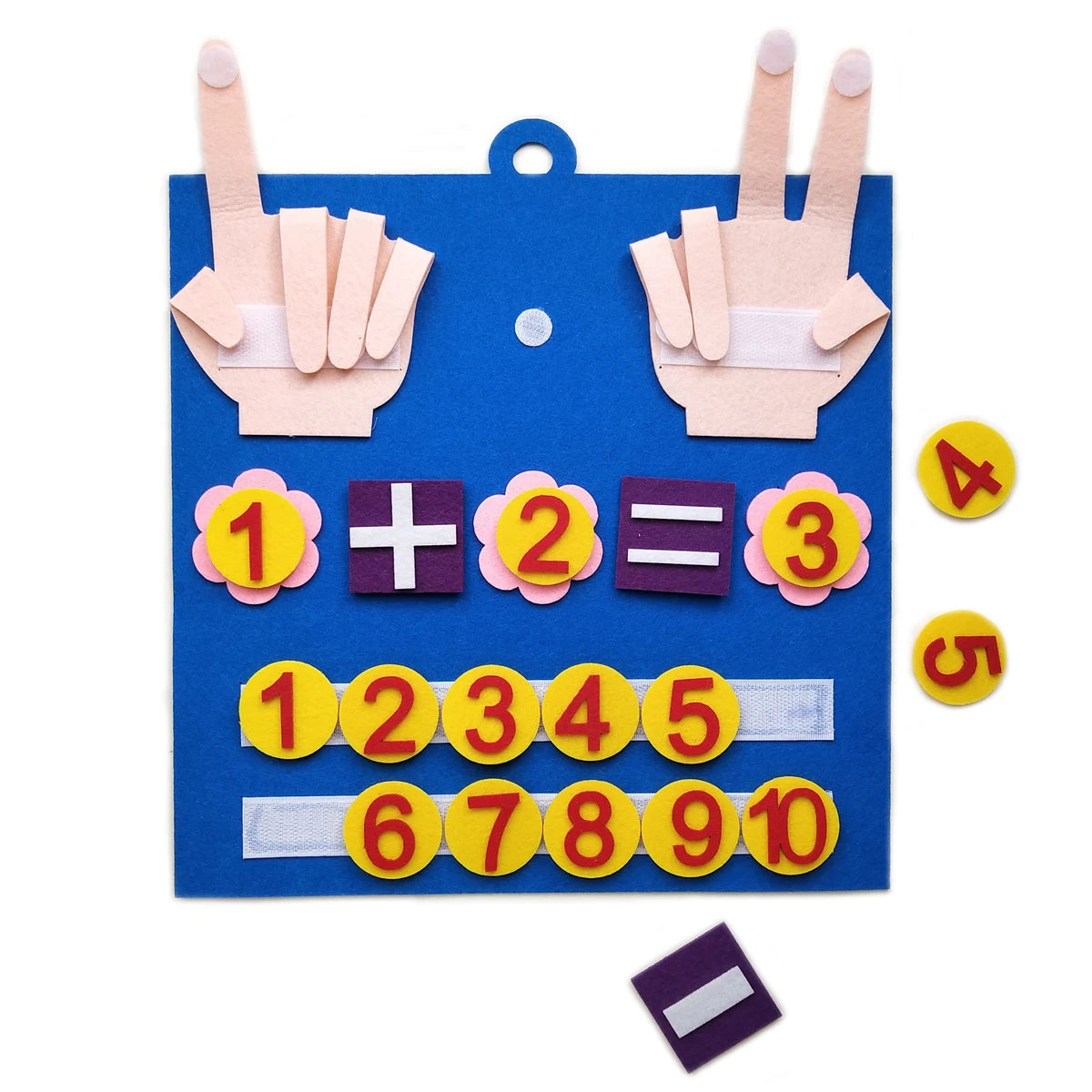Montessori Felt Finger Numbers | Toddler Counting & Math Toy
