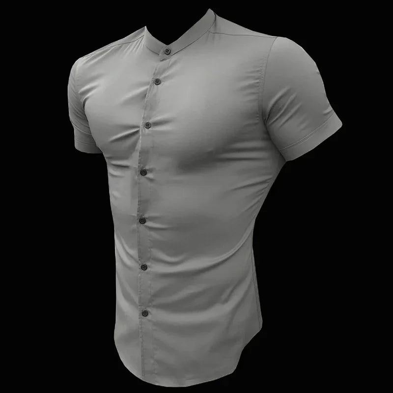 Men’s Slim Fit Short Sleeve Shirt | Summer Dress