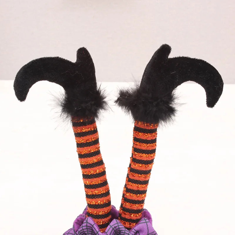 Witch Elf Leg Decoration | Ghost Festival Party Window Display