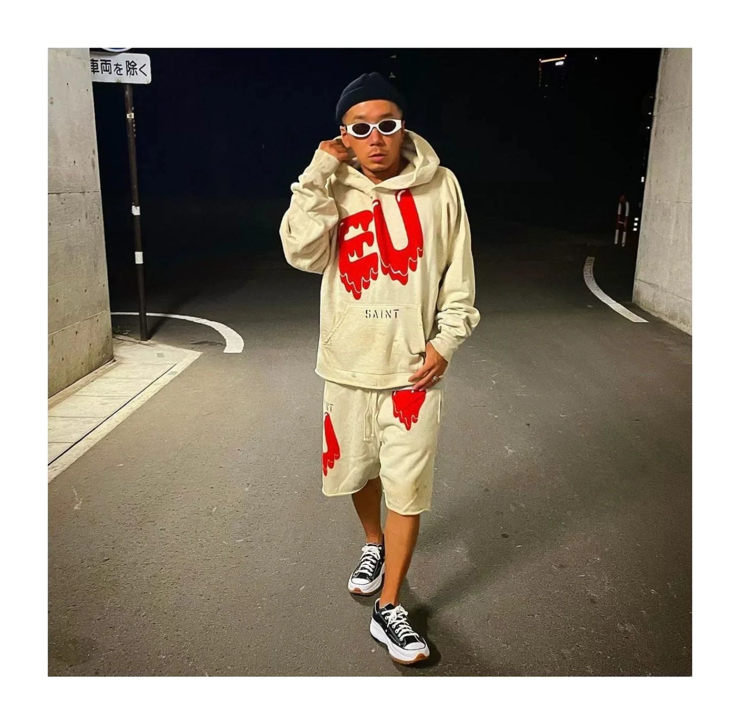 Men’s Vintage Graffiti Hoodie | High Street Casual