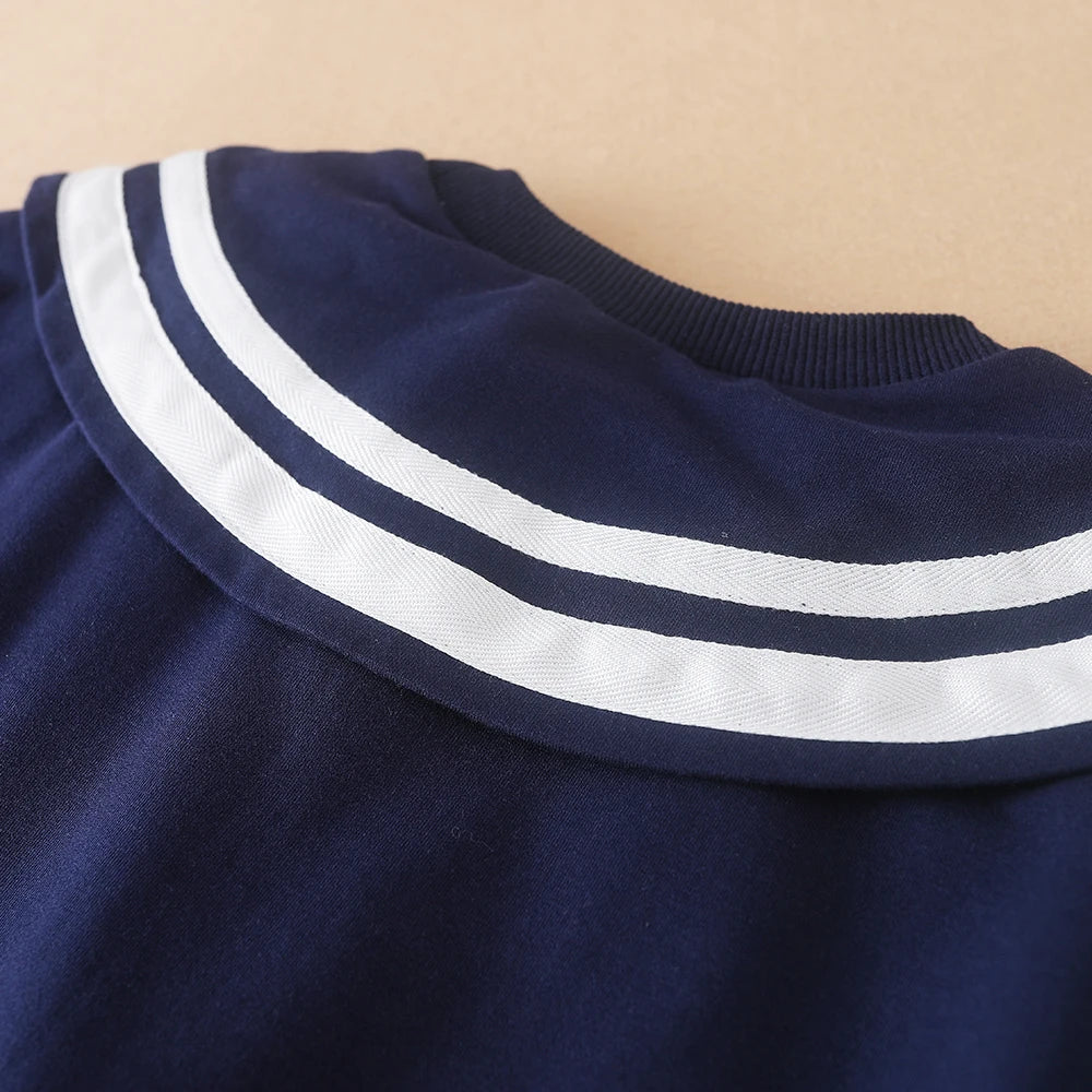 Girls’ Long Sleeve Tee Tops | Spring & Autumn School Hoodies & Sweatshirts