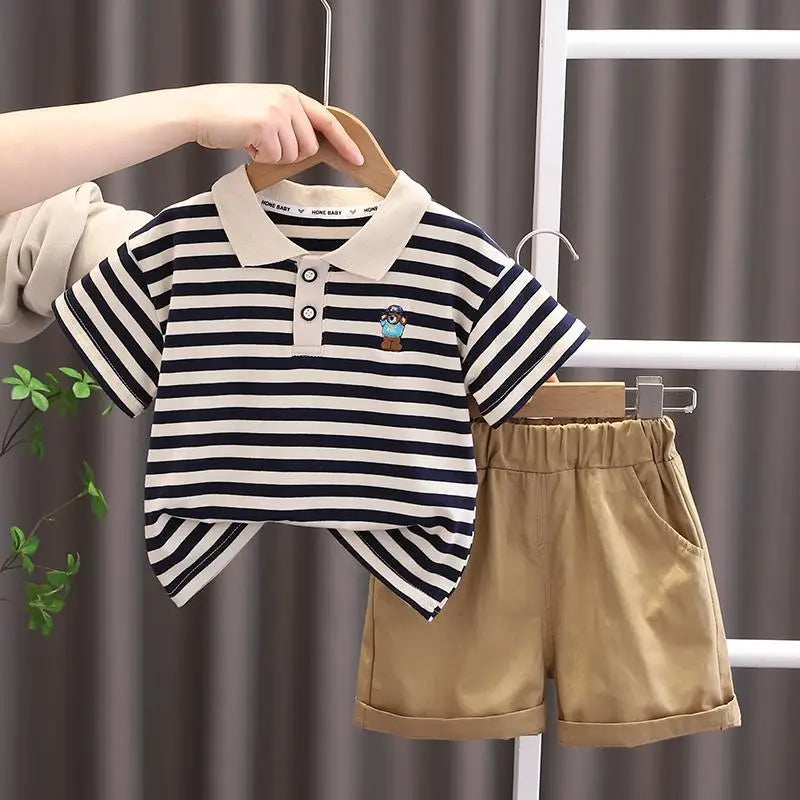 Boys’ Cartoon Clothing Sets | Baby Tee Shirt & Pants Outfits 1-4 Years