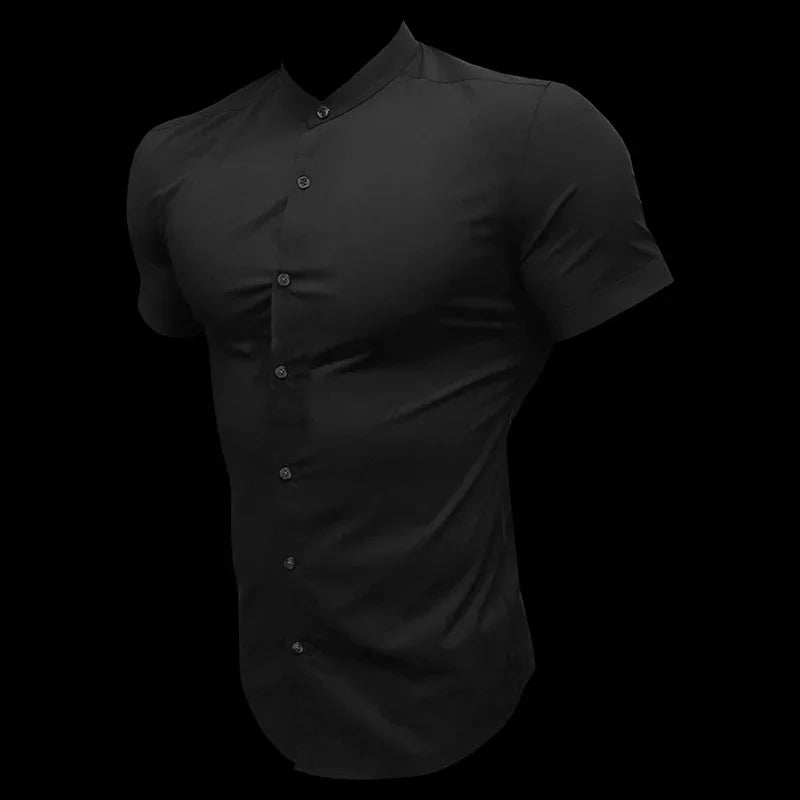 Men’s Slim Fit Short Sleeve Shirt | Summer Dress