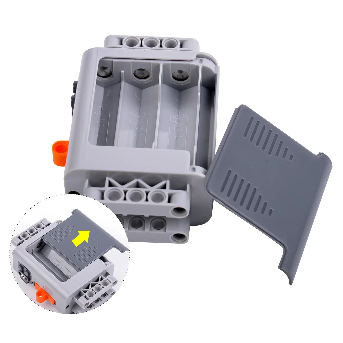 Servo Motor & Lithium Battery Box | Technical Building Blocks Parts