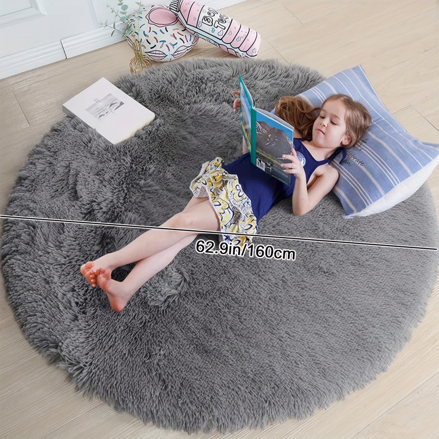Luxurious Shaggy Rug 4x4 | Ultra-Soft, Non-Slip, Water-Resistant