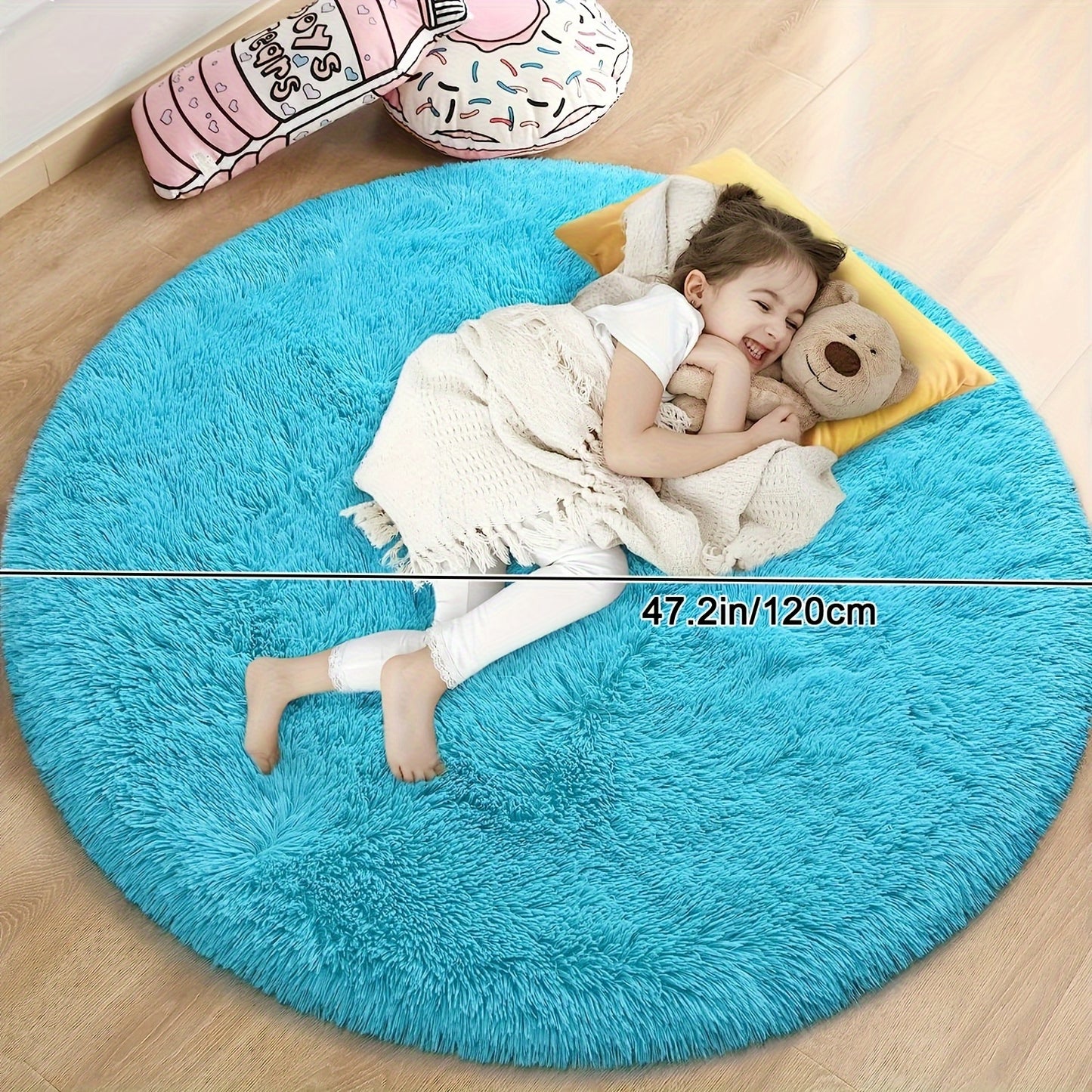 Luxurious Shaggy Rug 4x4 | Ultra-Soft, Non-Slip, Water-Resistant 