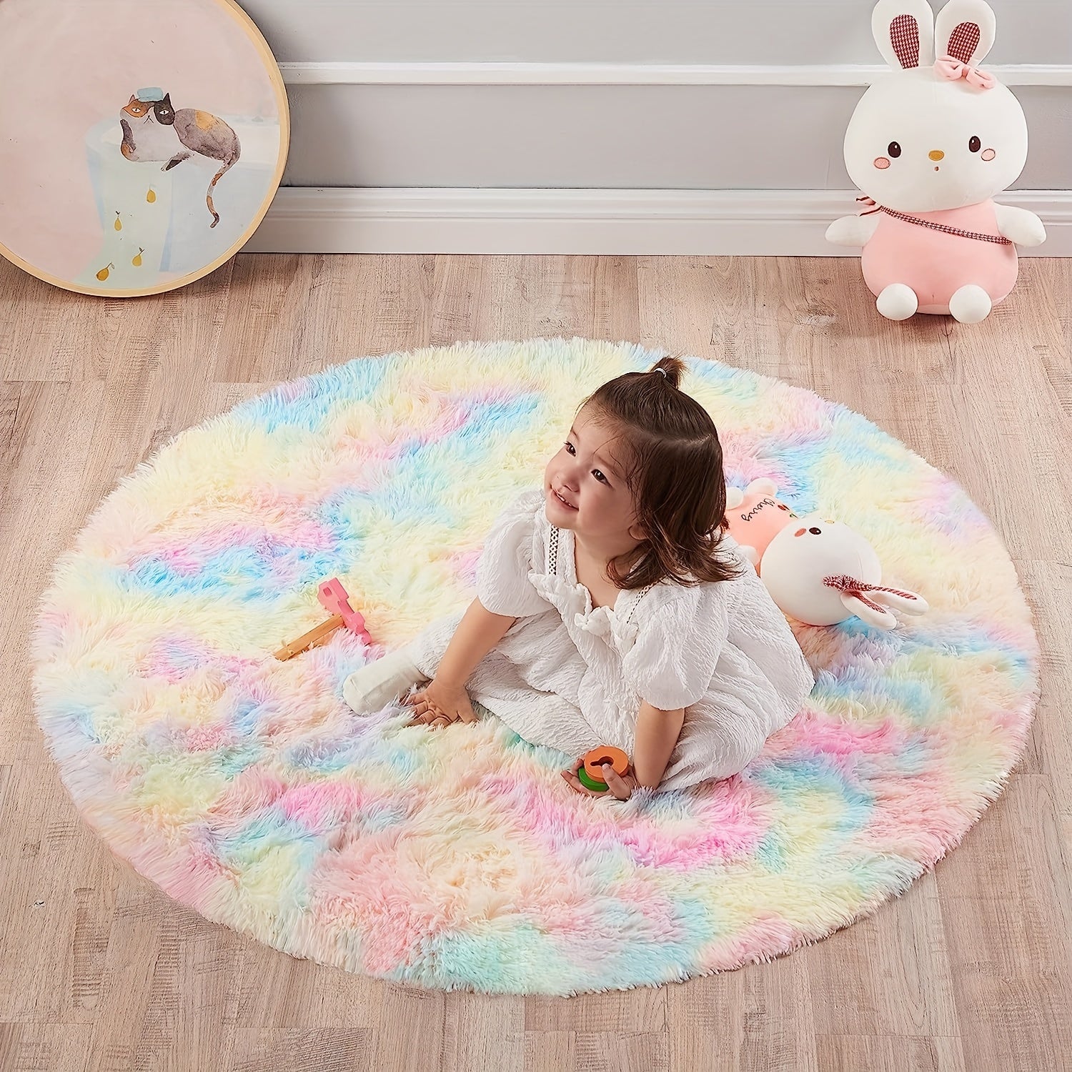 Luxurious Shaggy Rug 4x4 | Ultra-Soft, Non-Slip, Water-Resistant