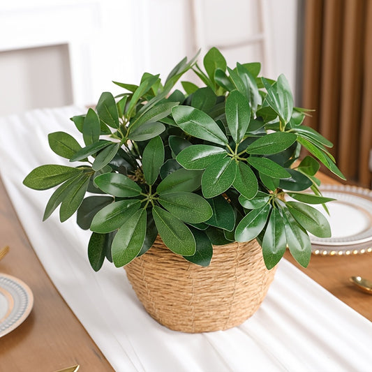 13in Lifelike Artificial Plant | Durable Fake Leaves & Stem Decor