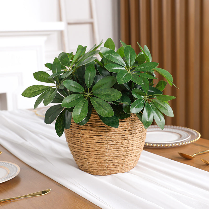 13in Lifelike Artificial Plant | Durable Fake Leaves & Stem Decor