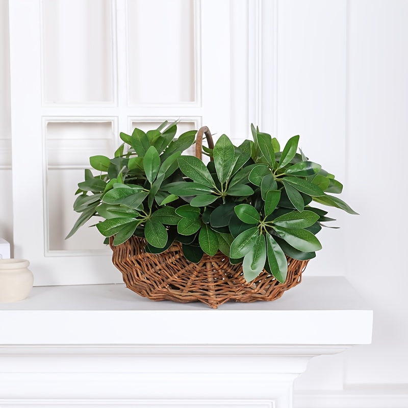 13in Lifelike Artificial Plant | Durable Fake Leaves & Stem Decor
