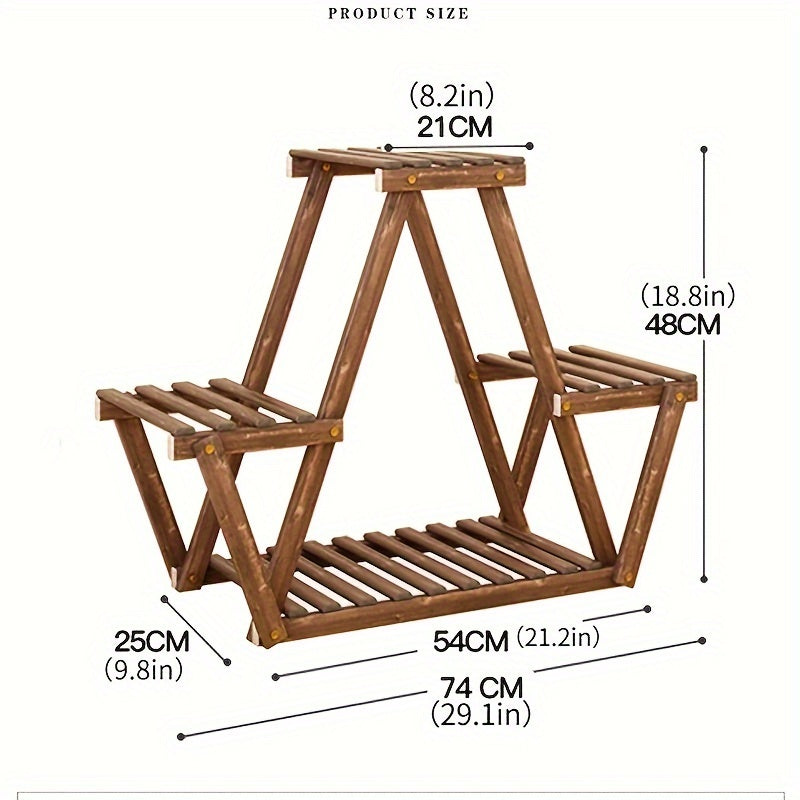 Wooden Plant Stand – Large Indoor/Outdoor Plant Rack