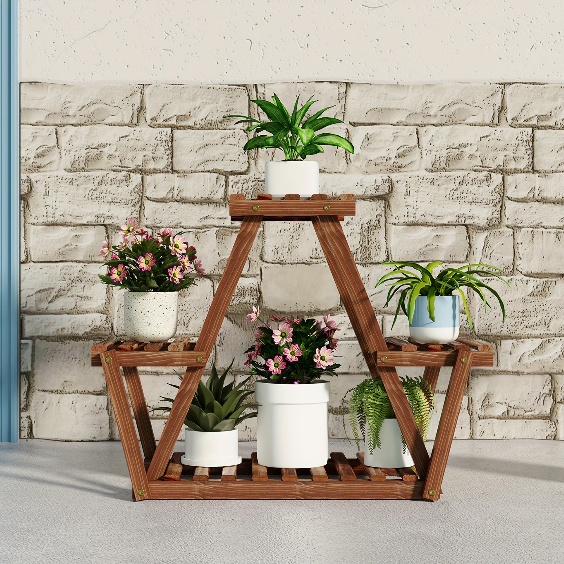 Wooden Plant Stand – Large Indoor/Outdoor Plant Rack