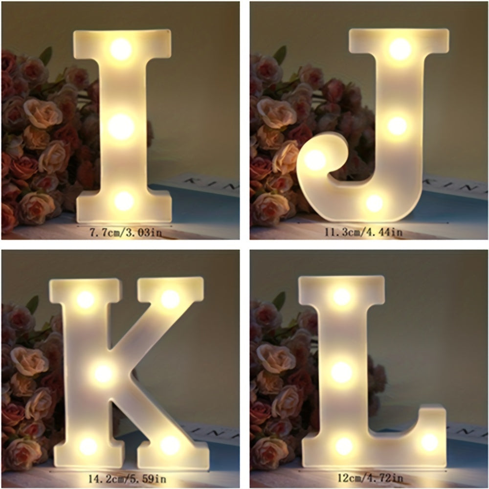 Alphabet LED Letter & Number Lights | Battery-Powered Night Lamp