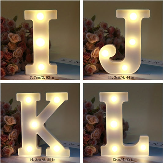 Alphabet LED Letter & Number Lights | Battery-Powered Night Lamp