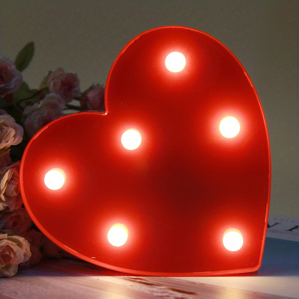 Alphabet LED Letter & Number Lights | Battery-Powered Night Lamp