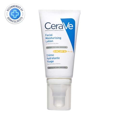 CeraVe AM Facial Moisturising Lotion Normal To Dry Skin 52ml With UV Protection And 3 Essential Ceramides