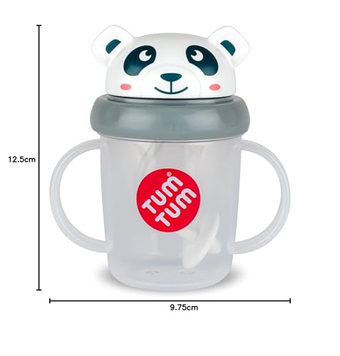 TUM TUM Tippy Up Free Flow Sippy Cup (No Valve), Sippy Cup for Toddlers, 200ml, BPA Free (Betsy Bear S3)