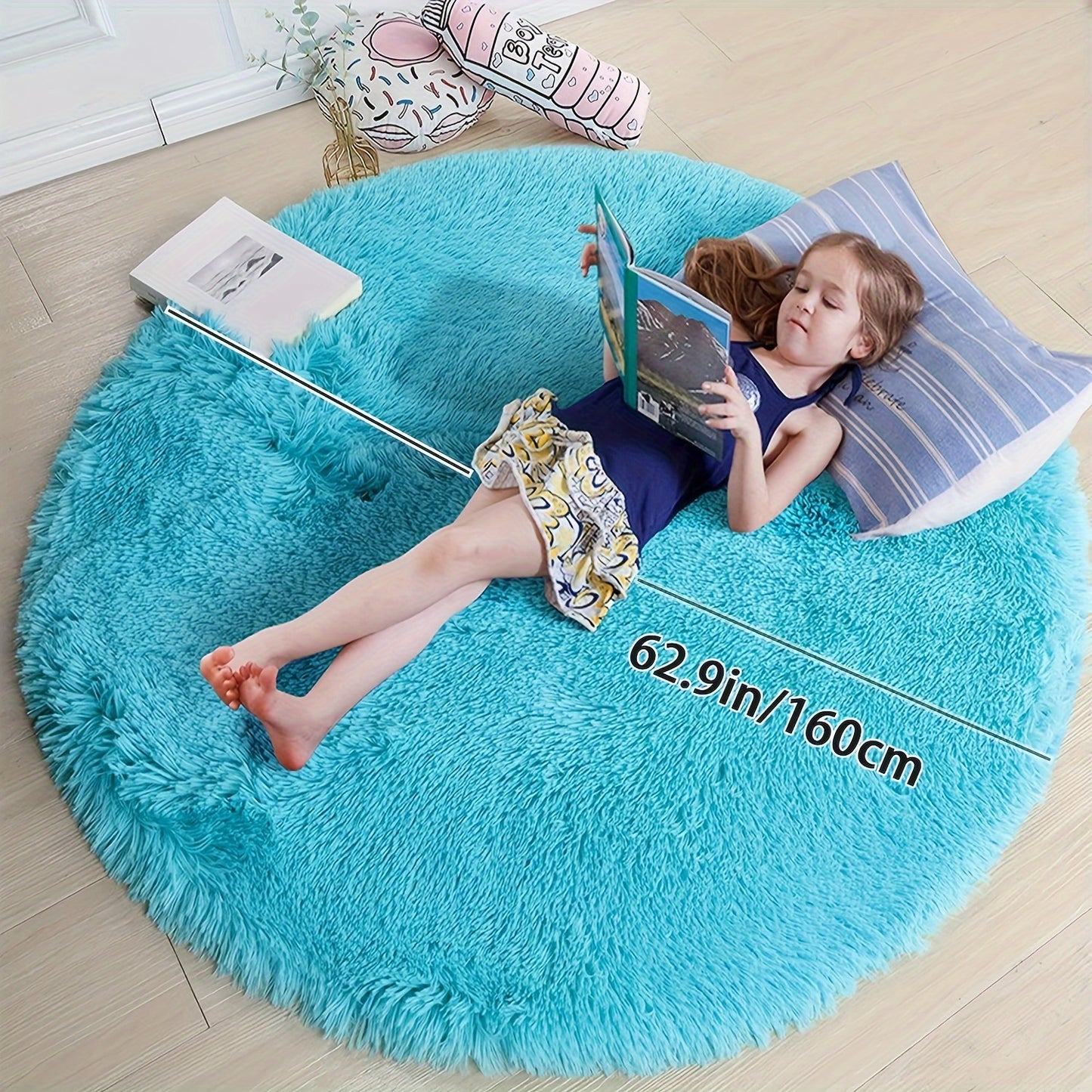 Luxurious Shaggy Rug 4x4 | Ultra-Soft, Non-Slip, Water-Resistant 