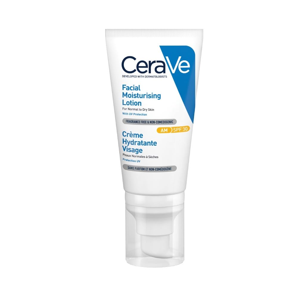 CeraVe AM Facial Moisturising Lotion Normal To Dry Skin 52ml With UV Protection And 3 Essential Ceramides