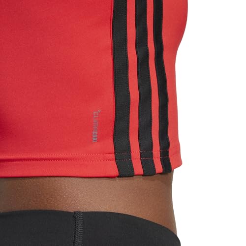 adidas Women's Train Essentials 3-Stripes Cropped Tank Top T-Shirt