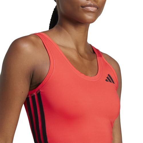 adidas Women's Train Essentials 3-Stripes Cropped Tank Top T-Shirt