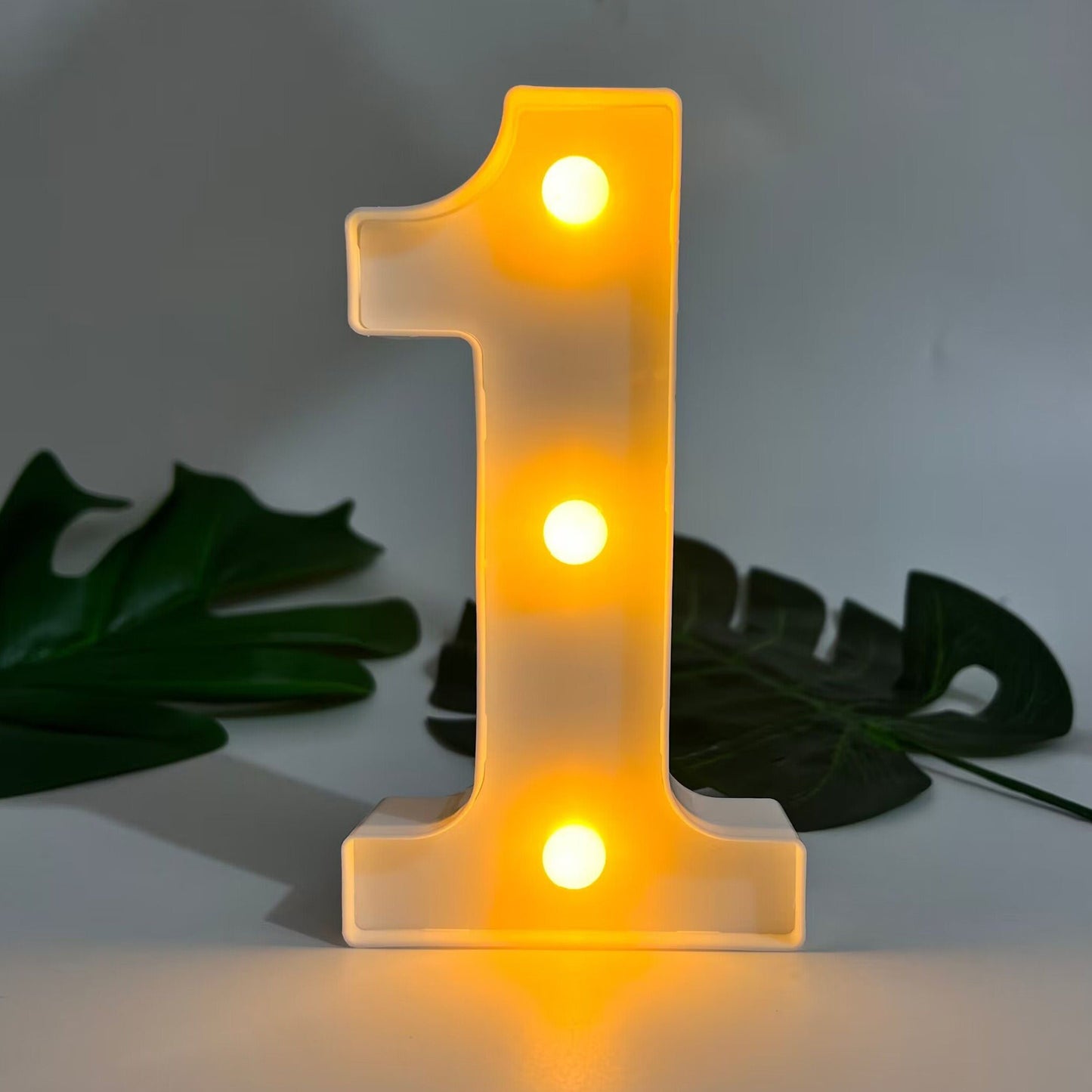 1pc Alphabet Letter LED Lights Luminous Number Lamp Decor, Battery Night Ligh, t For Home Wedding Birthday Christmas Party Decoration Letters Numbers Light, Home Decor