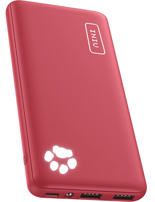 INIU Power Bank, Portable Charger 10000mAh Slimmest & Lightest High-Speed USB C Input & Output, PowerBank Triple 3A Phone Battery Pack for iPhone 16 15 14 13 Plus Pro Max Mini Samsung Xiaomi iPad